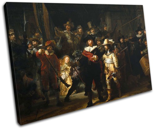 Rembrandt the night watch - night,