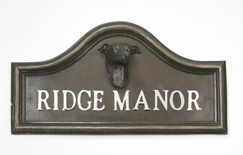 Bronze finish greyhound - bronze,