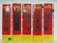 Hornby OO Gauge Set Track Short Radius Points/ Y Points/ Cossover and Uncoupler.