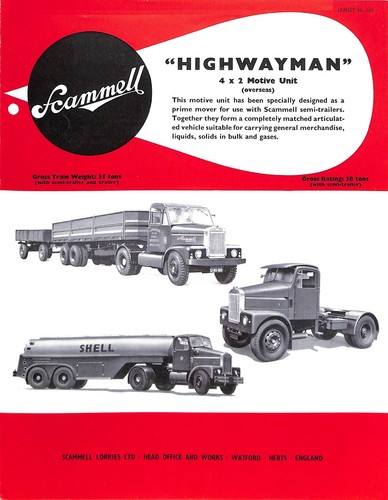 Scammell highwayman 4x2 motive - scammell,