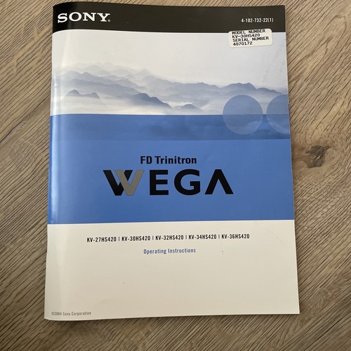Sony wega trinitron - sony,