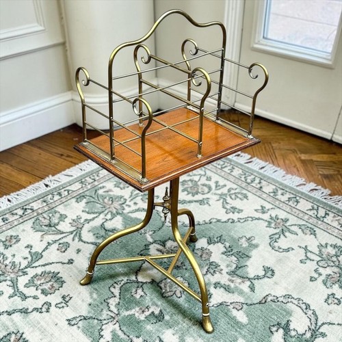 Edwardian oak and brass - oak,