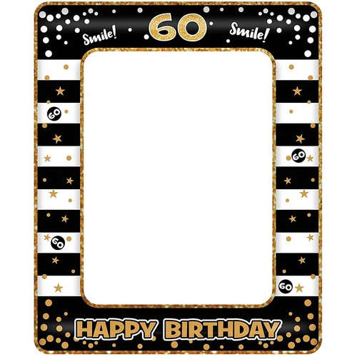 60th birthday photo booth - 60th,