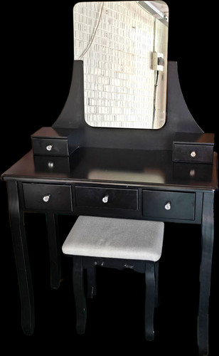 Vasagle black vanity dresser - vasagle,