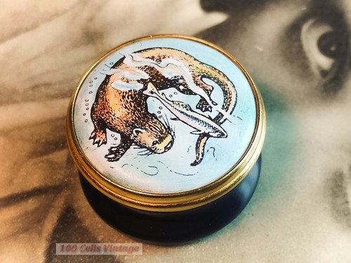 Otter and fish - -tiny, toye