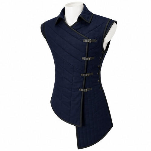 Handmade medieval navy blue - navy,
