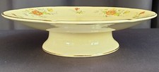 Vintage/Retro Bovey Pottery Footed Cake Plate Floral Design
