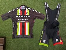 GSG TEAM KUOTA CYCLING BIKE RACE SS JERSEY TOP & PADDED BIB SHORTS SET ~ MEDIUM