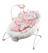 LADIDA Large Floral Bunny Bouncer Vibration Calming Music Toy Bar & Toys 274