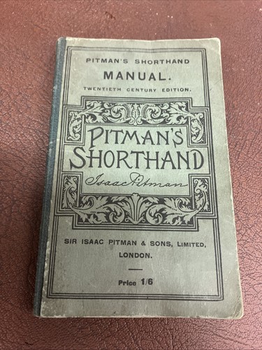 Pitmans shorthand manual - shorthand,