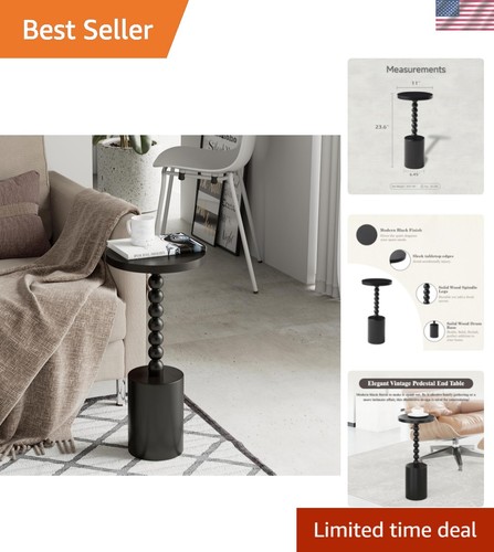 Black wood end - end, table