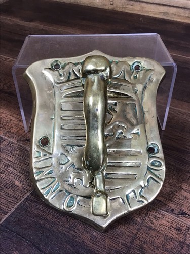 Large antique brass masonic - large,