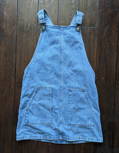 Topshop blue denim pinafore - topshop,