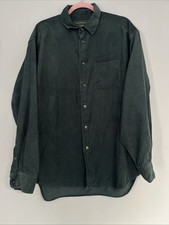 Banana Republic VTG Lightweight Green Corduroy Shirt Size L