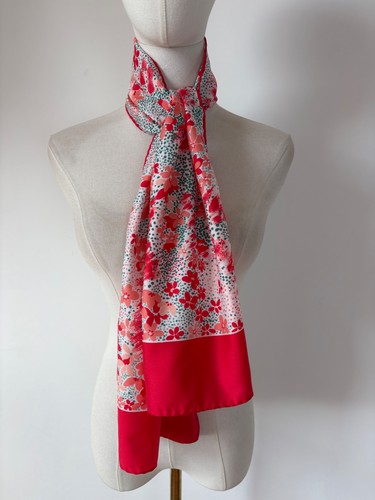 Vintage silk vibrant floral