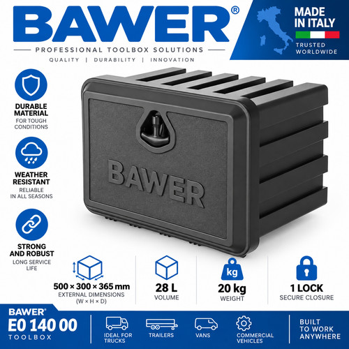 Bawer toolbox 500x300x365mm - toolbox,