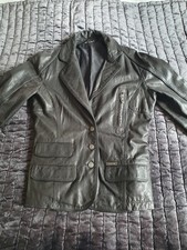 John Galliano Leather Jacket Size 38