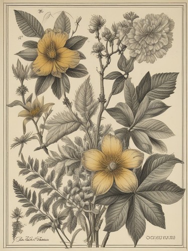 Vintage botanical - vintage,