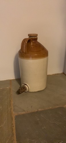 Antique stoneware jar - stoneware,