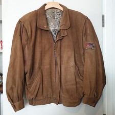 Vintage ANNA DESIGN STUDIO JACKET Mens 40 Leather Tan Brown Joint Venture 80s 90