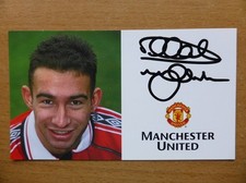 1998-00 Danny Higginbotham Signed Manchester United Treble Season Club Card