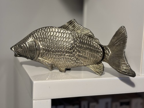Vintage silver plated koi - vintage, silver-plated