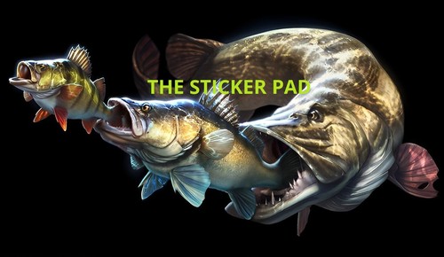 Vinyl sticker perch pike - vinyl,