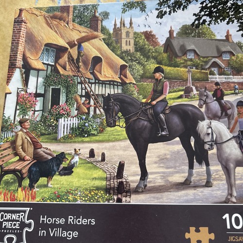 Corner piece puzzles - puzzles, horse
