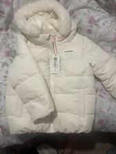 Girls Cream McKenzie Coat Aged