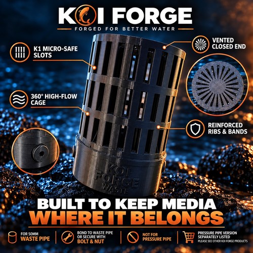 Koi pond filter media guard - pond,