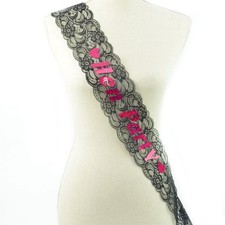 Black Lace Hen Night Do Party Sashes Bride To Be Bridesmaid Mother Of Groom Sash
