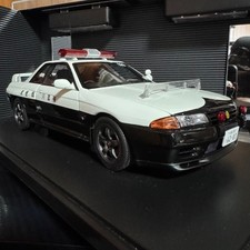 AUTOart 1/18 Skyline GT-R R32 Kanagawa Police Diecast Model Car Unused