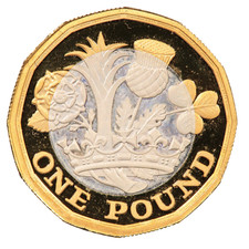 2017 SILVER PROOF PIEDFORT £1 ONE POUND COIN NATIONS OF THE CROWN CASED (#7989)