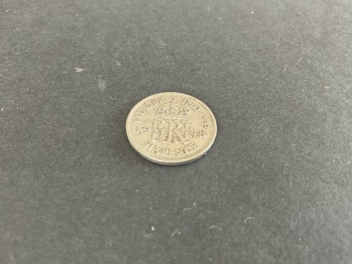 1948 king george sixpence - a,