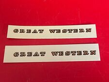 O GAUGE "GREAT WESTERN" WATERSLIDE TRANSFERS