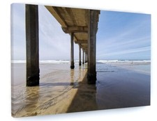 SEA BEACH PIER SEASCAPE CANVAS