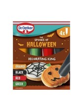 🔥Decorating Writing Icing 4 × 19g Dr. Oetker The Spooks Of Halloween 👻 🎃 