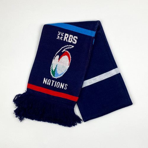 Six nations navy vintage scarf - six,