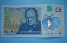 AK13 360346 Serial £5 Five Pound Note with an ERROR Big Ben Misaligned