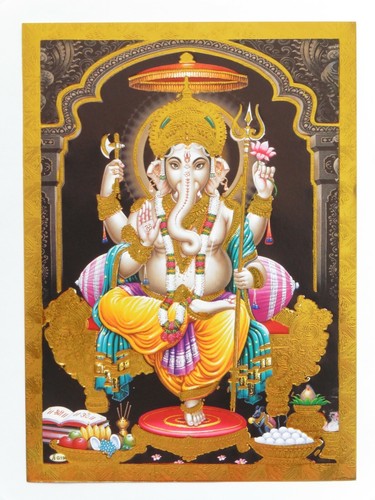Gold foil embossed hindu - gold,