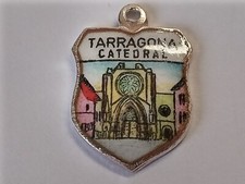 Silver travel shield charm