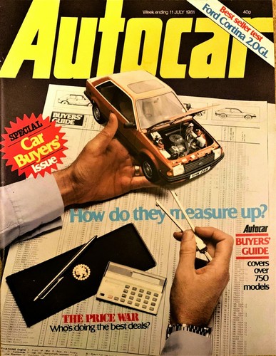 Autocar magazine jul - magazine, 11-jul-81