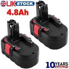 2X 18V 4.8Ah Ni-MH Battery For Bosch BAT025 BAT026 BAT160 GSB 18VE-2 GSR PSB PSR