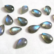 Labradorite Gemstone 4x6mm Oval Cabochon Natural - 5 Pieces