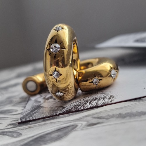 Gold star ear weights - star,