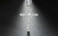 Diamond Cross Pendant Chain