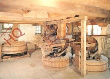 Postcard~ New Abbey Corn Mill, the Three Grinding Stones on the First Floor
