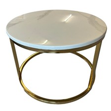 White Marble Round Coffee