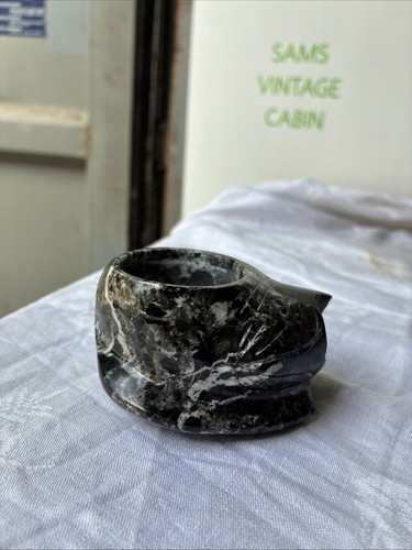 Carved polished serpentine - carved,
