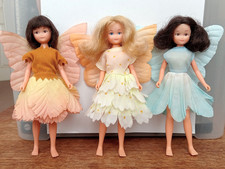 3 x Vintage 1980s HORNBY FLOWER FAIRY DOLLS w/Outfits Very Good Condition